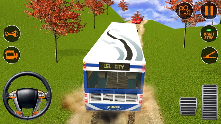 Tour bus hill driver transport