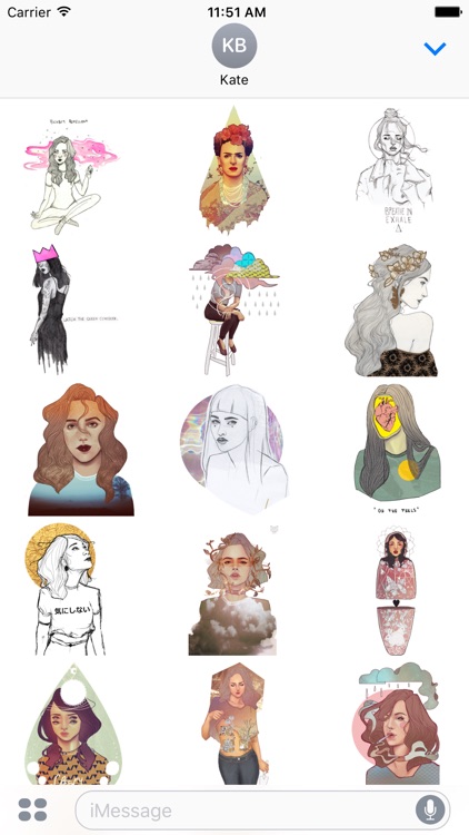 Dream Lady - Redbubble sticker pack