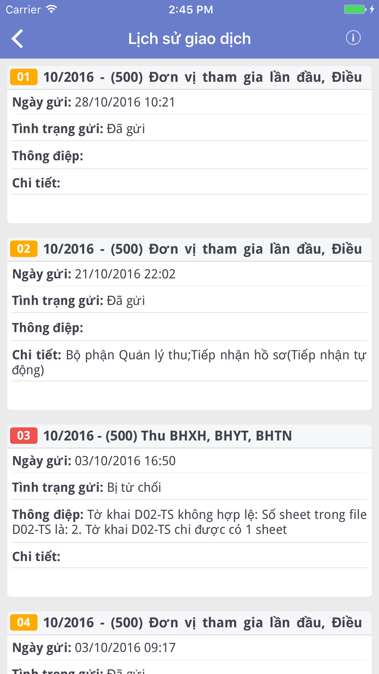 VNPT BHXH screenshot 3