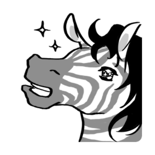 Black And White Zebra Sticker