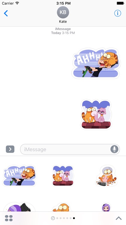 Hanging Out Stickers For iMessage