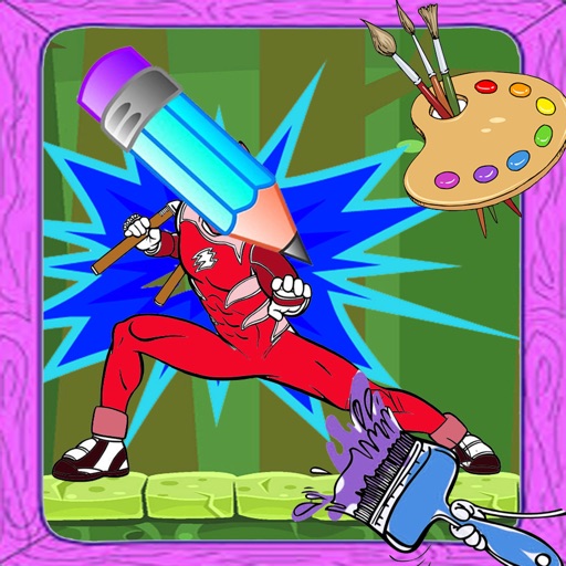 Draw Pages Games Power Rangers Version iOS App