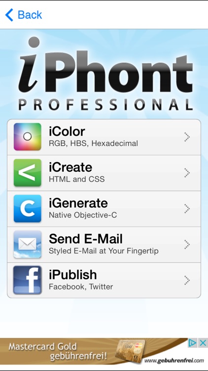 iPhont Typographic Font Explorer for iOS Typefaces screenshot-4