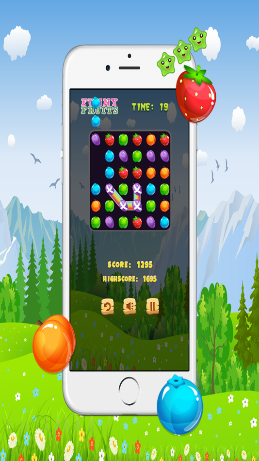 #3. Funny Fruits Match Three - Free Matching 3 Games (iOS) 由: Jadet Daengsaengtien
