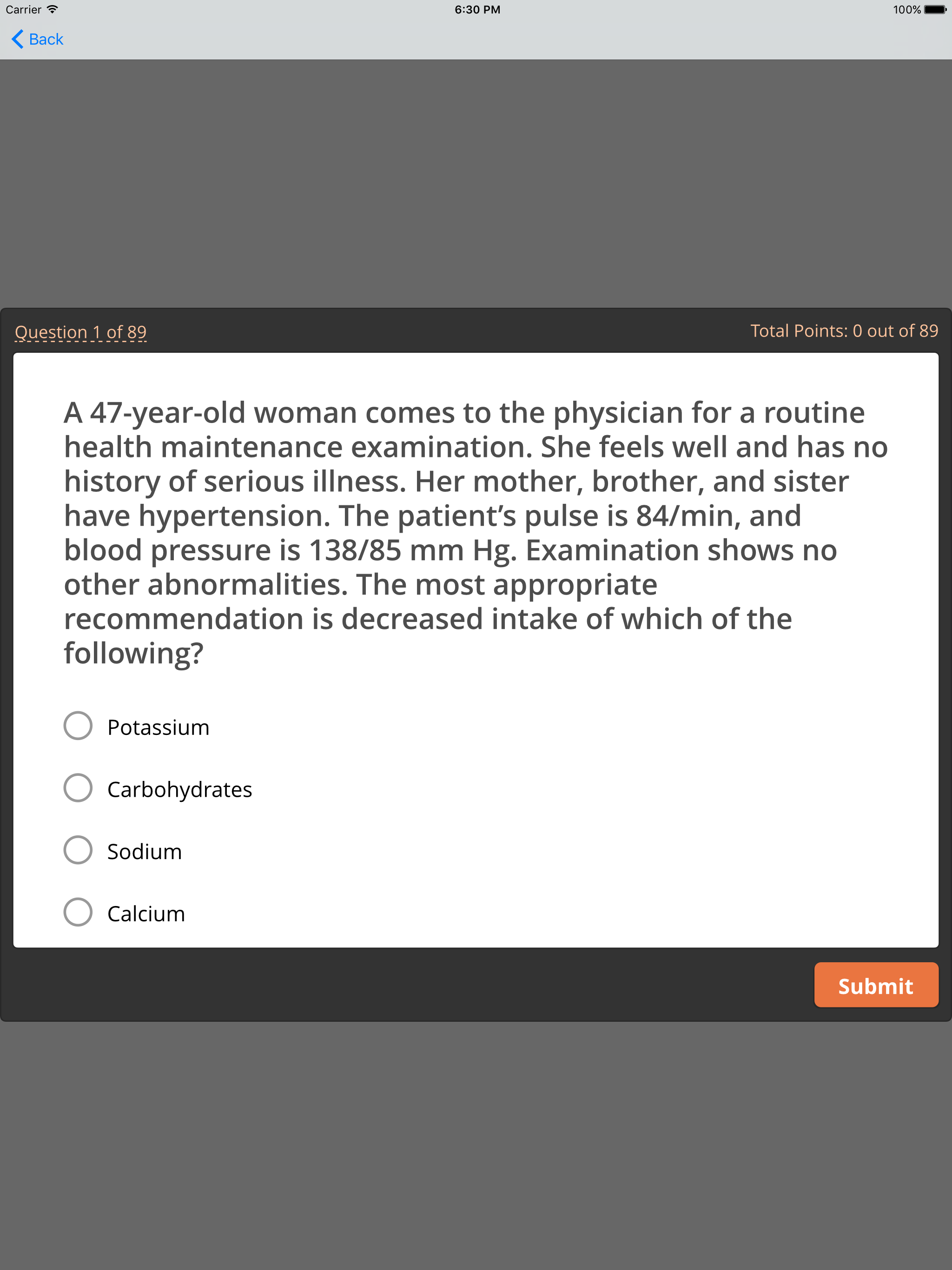 Shelf Exam: Internal Medicine