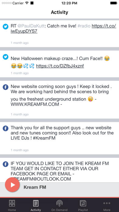 How to cancel & delete Kream FM from iphone & ipad 2