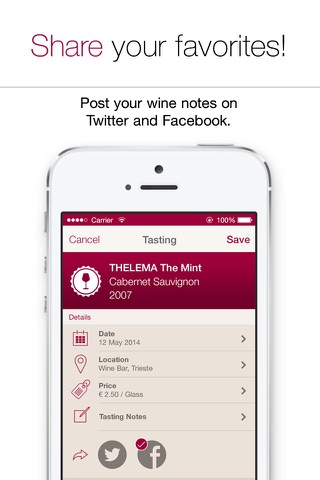 Wine Notes - Rate, Track and Share Your Wine screenshot 4