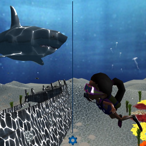 Sea underwater VR Icon