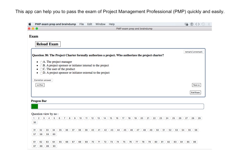 Screenshot #1 pour PMP exam prep and braindump