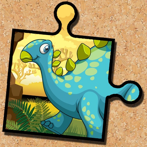 Dinosaur Jigsaw Puzzle - Magic Board Fun for Kids Icon