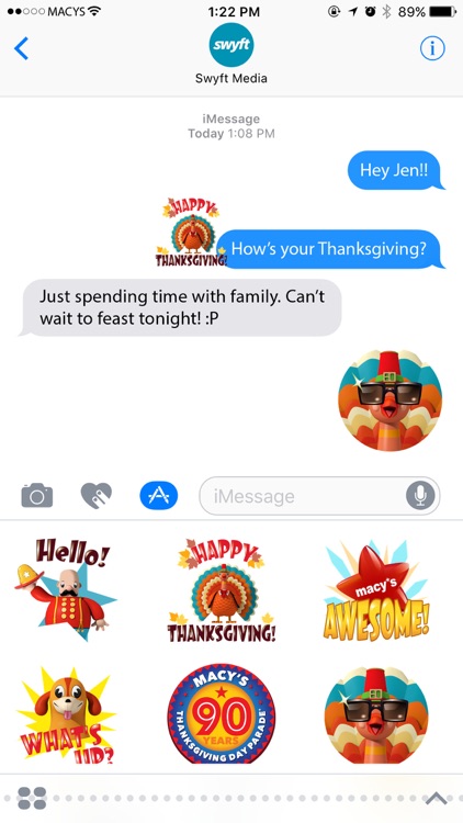 Macy's Thanksgiving Day Parade Stickers Pack