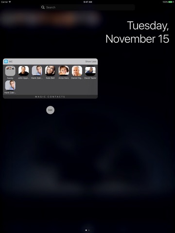 Magic Contacts with Notification Center Widgetsのおすすめ画像1