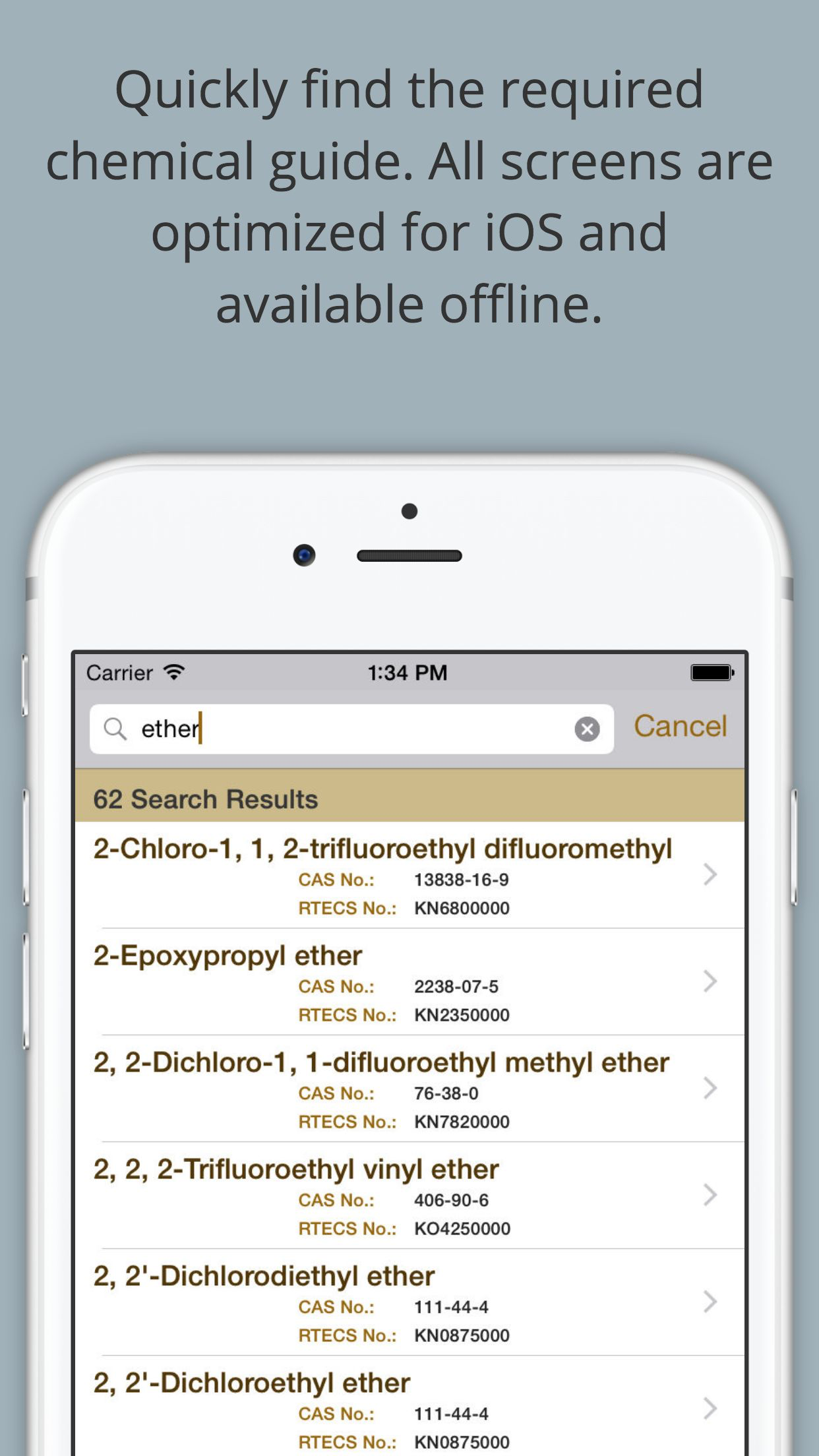 Chemical Hazards Pocket Guide screenshot 5