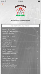 Grassroots Tournaments screenshot