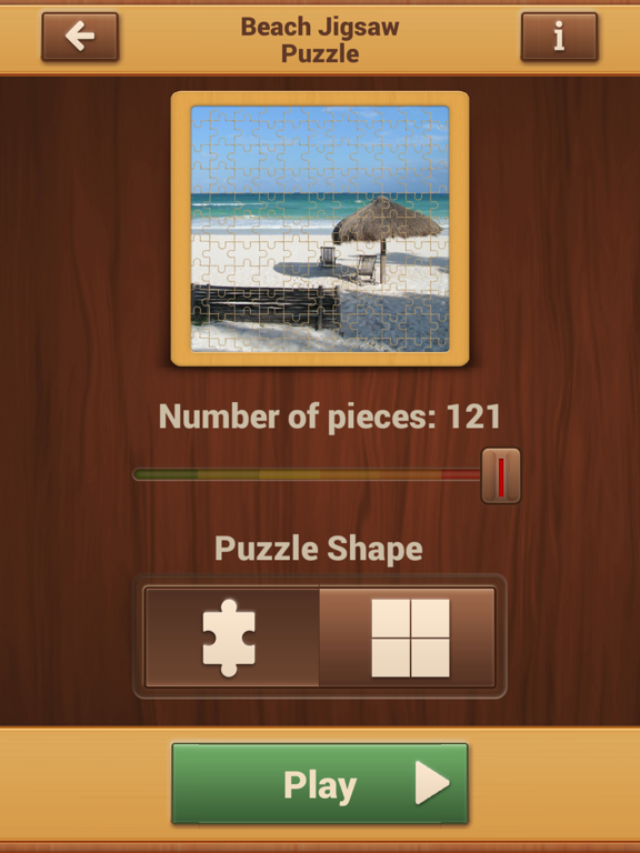 Beach Jigsaw Puzzles - Fun Brain Games iPad screenshot