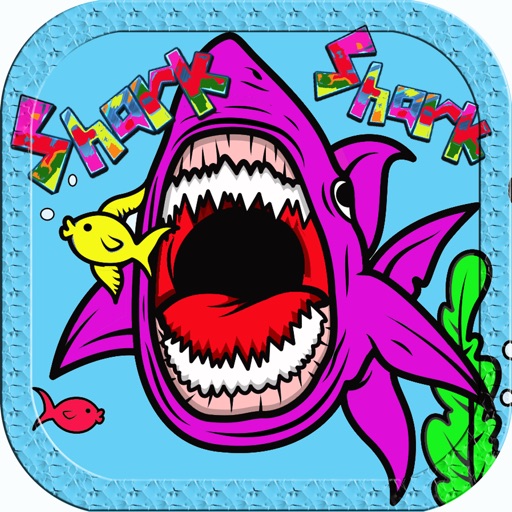 Sharks Coloring Quiz Puzzle Baby Kids 2 3 4 Years Icon