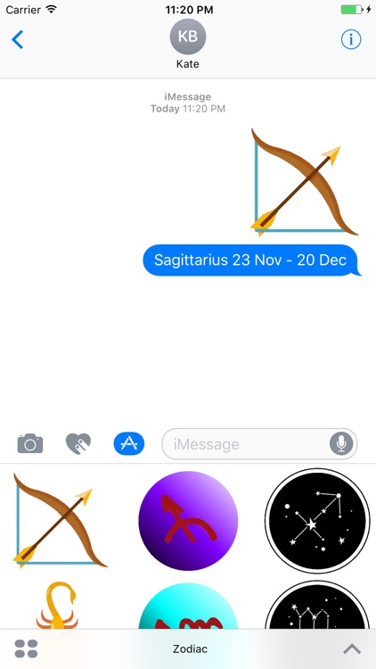 Animated Zodiac GIF Stickers for iMessage
