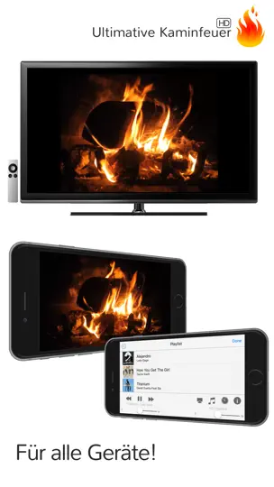 Screenshot von Das Ultimative Kaminfeuer In HD Für Apple TV auf dem iPhone 1