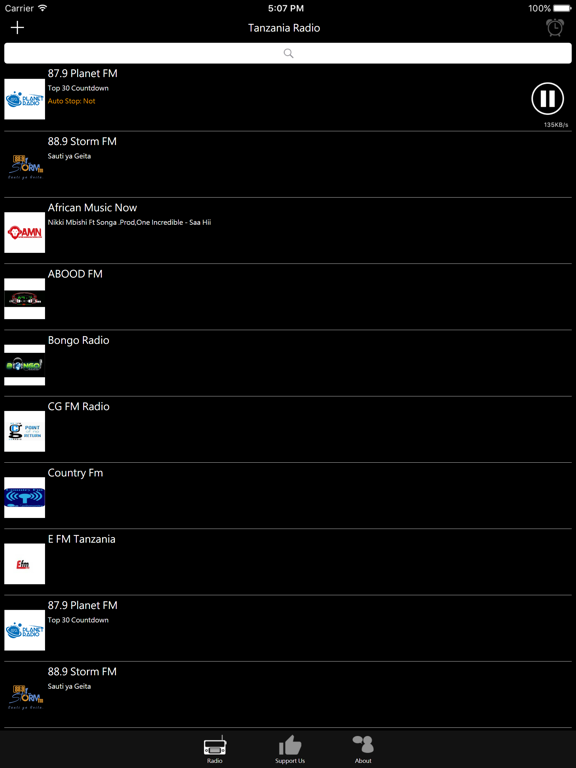 Tanzanian Radio iPad screenshot 2 - Entertainment app