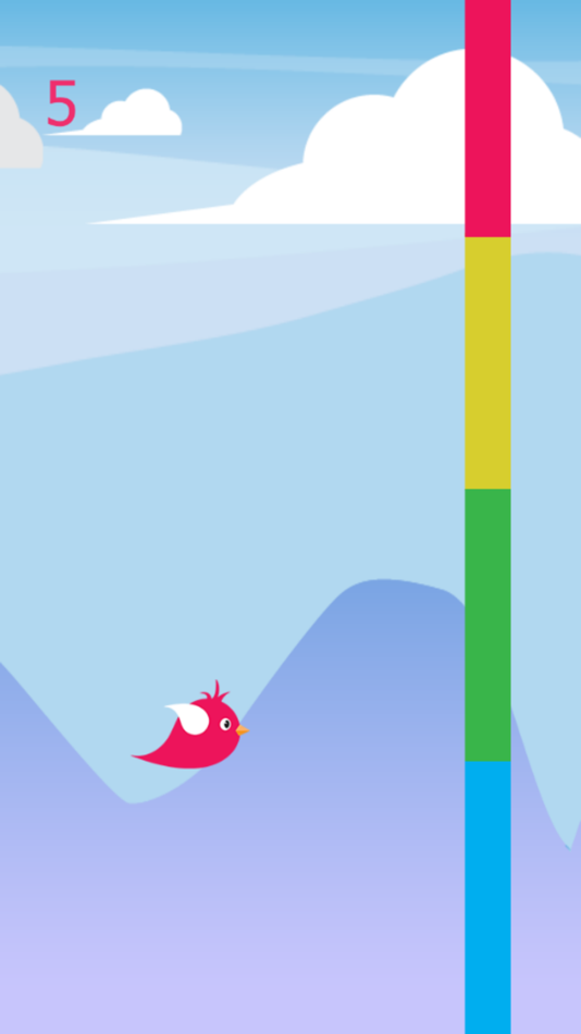 #1. Mr Flappy : Help Tiny Bird Hero Crush The Endless Color Battle (iOS) Podle: Pimjana Kwanpraekaew