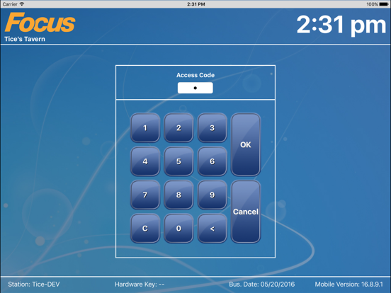 Focus Mobile iPad screenshot 1 - Business app