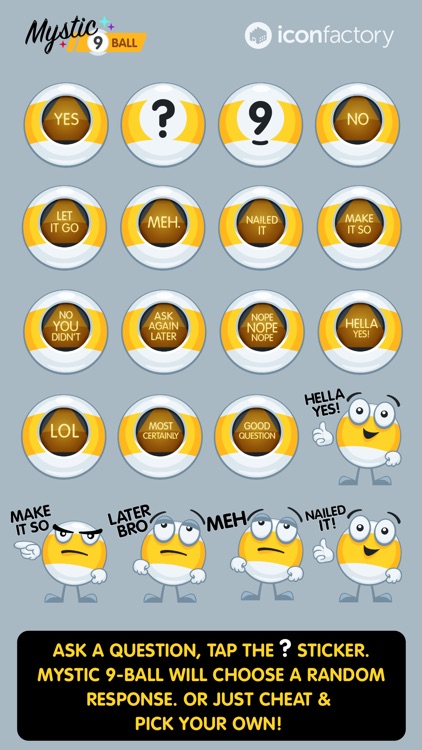 Iconfactory Mystic 9-Ball Stickers