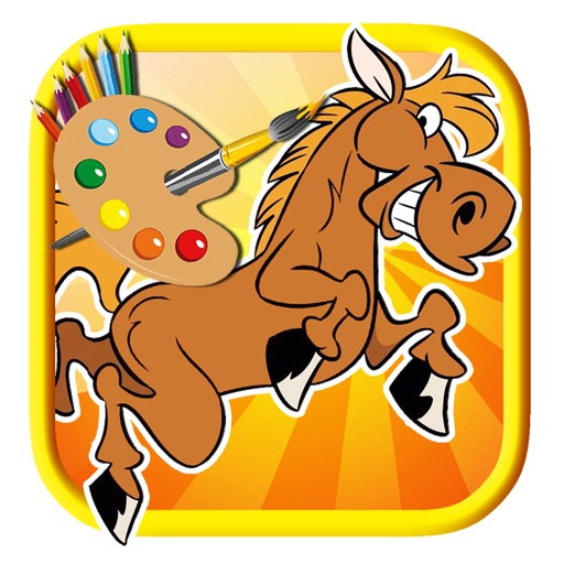 My Horse Cutie Coloring Page Game Free For Kids