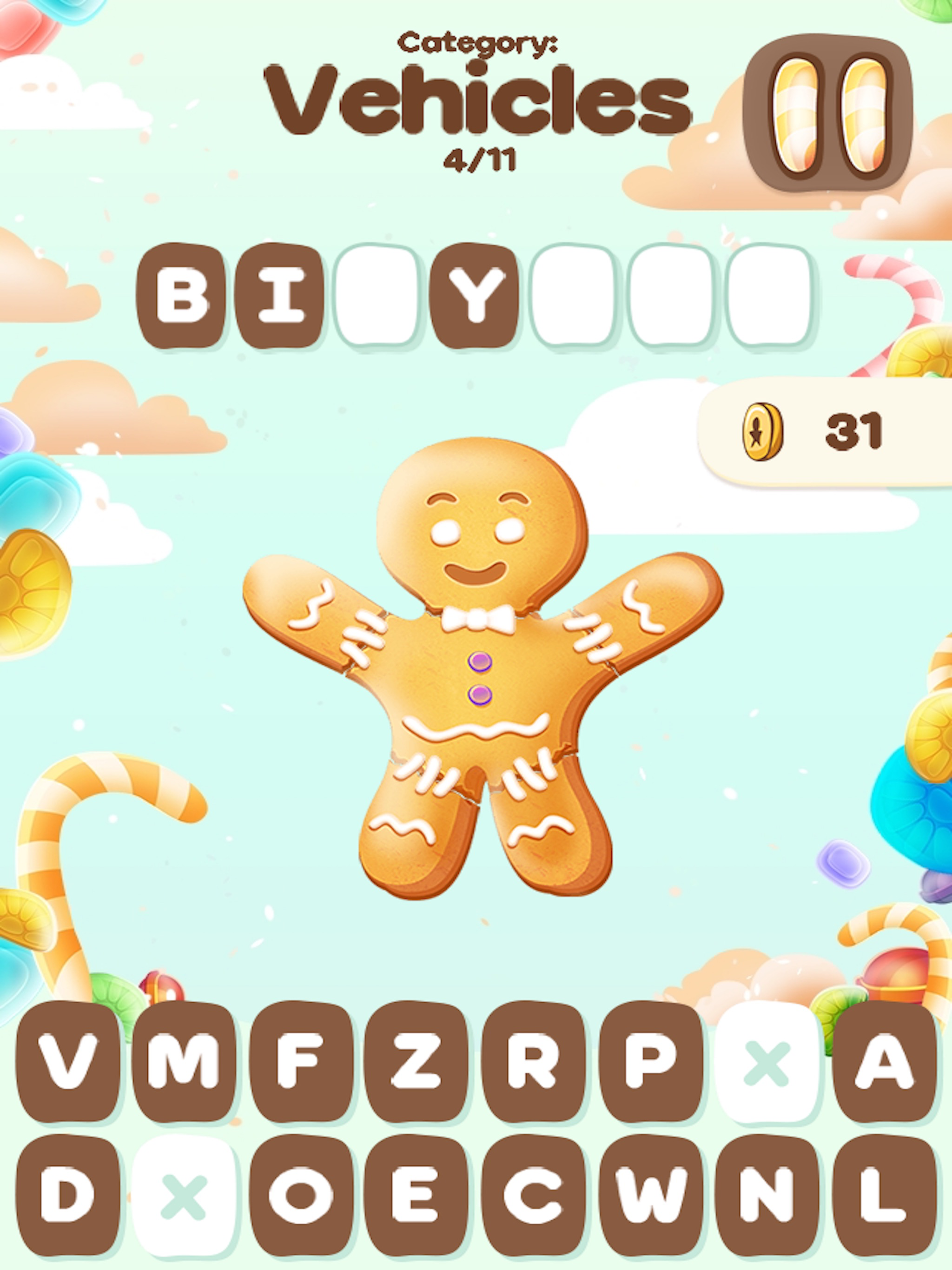 Sweet Hangman Puzzle screenshot 6