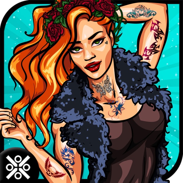 Santa Tattoo Designer Girl - Design & Artist Game