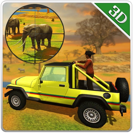 Wildlife Jeep Safari Simulator & Animal Hunter Sim icon