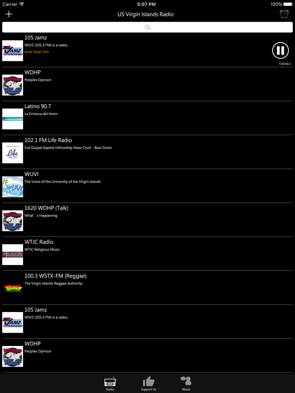 US Virgin Islands Radio iPad screenshot 2 - Entertainment app