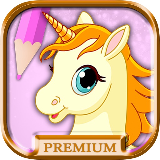 Unicorns coloring book for kids 2 to 6 years - Pro iOS App