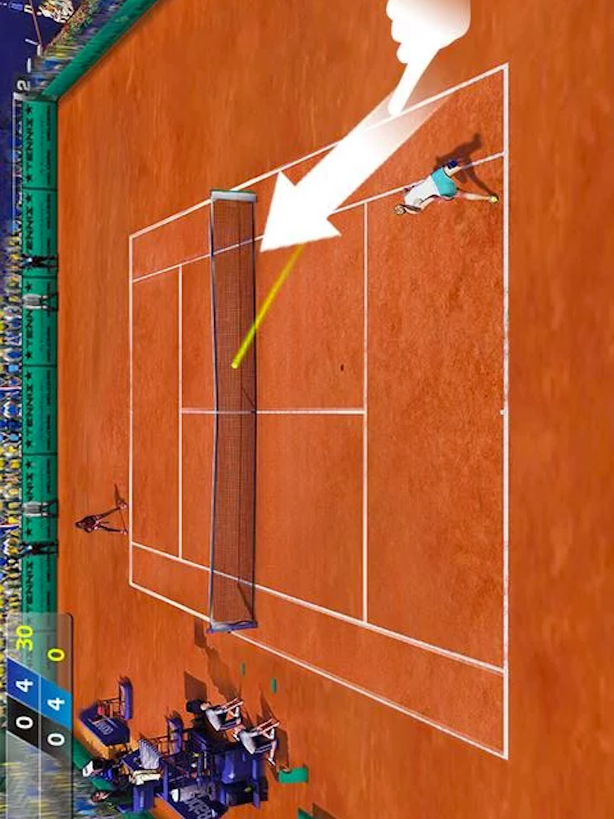 3D Virtual Finger Stick Tennis
