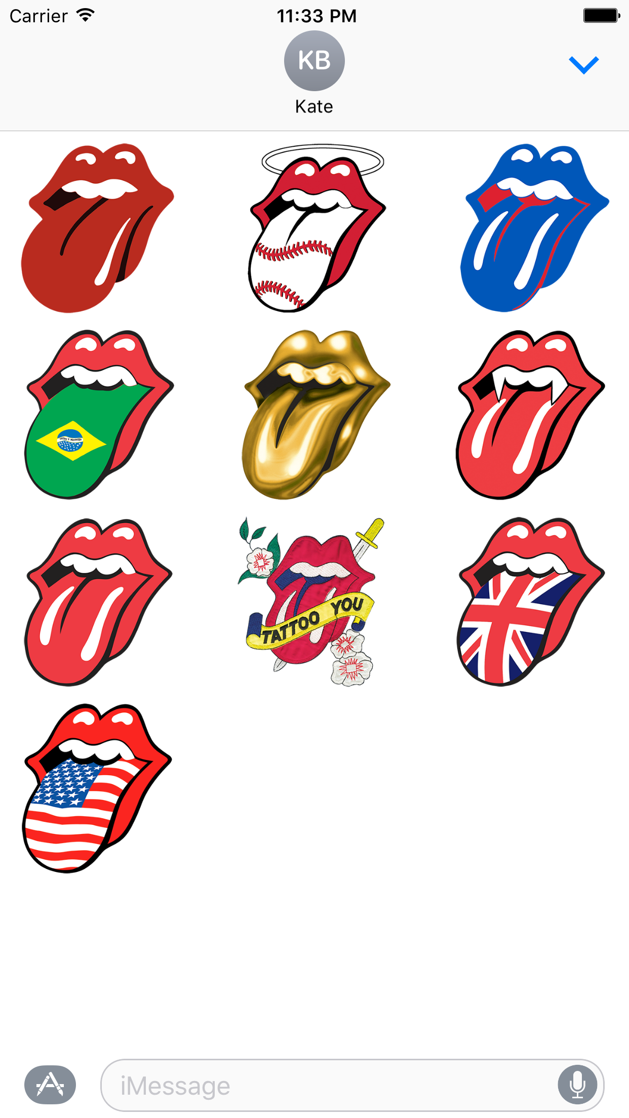 Rolling Stones Stickers