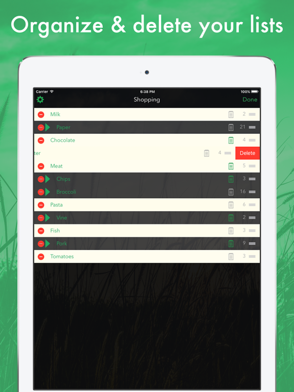 Screenshot #6 pour Shop List - create shopping lists on-the-go