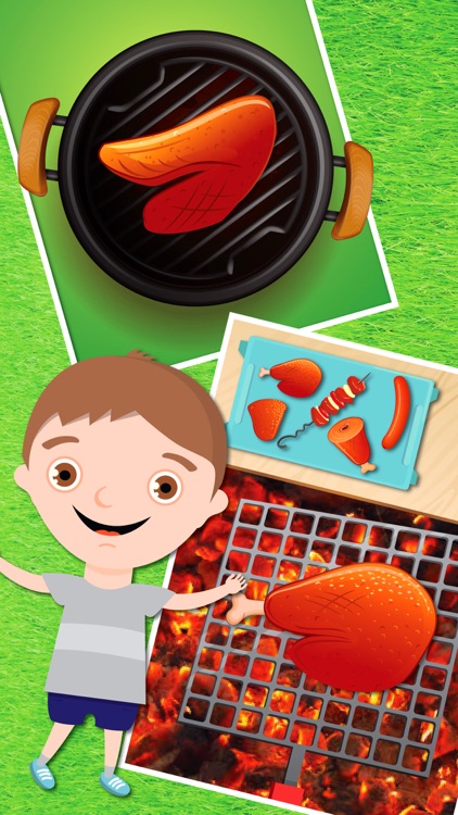 BBQ Grilling fever - crazy Winter Party backyard