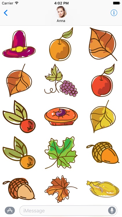 Happy Thanksgiving Day - Stickers cards and badges