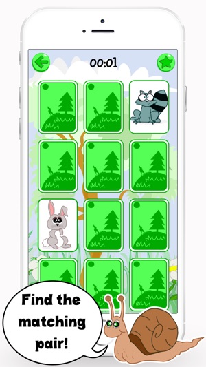 森林 動物 匹配 遊戲 - 最好的 大腦 訓練(圖3)-速報App