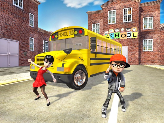 Crazy School Bus Transport Simのおすすめ画像1
