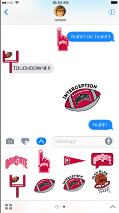 Ohio State Buckeyes Stickers for iMessage screenshot 2