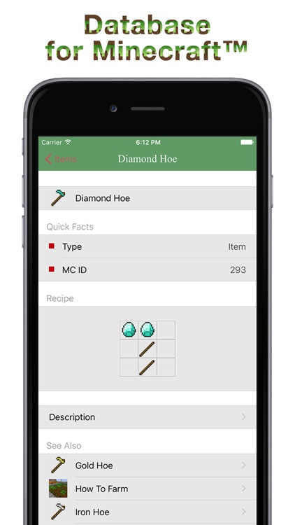 Database for Minecraft - Pocket Edition