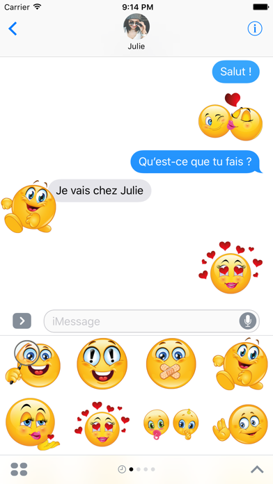 Screenshot #1 pour Emoji sur l’amour pour iMessage