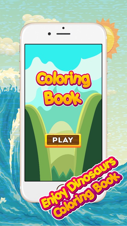 Coloring Book for Kids - Cute Dinosaurs