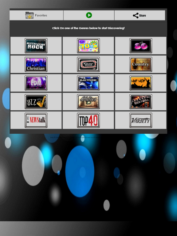 myRadioTuner iPad screenshot 1 - Music app