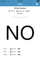 Jacket: Should I Wear a Jacket? screenshot #2 for iPhone