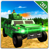 Army War jeep simulator and Shooting Battle Sim