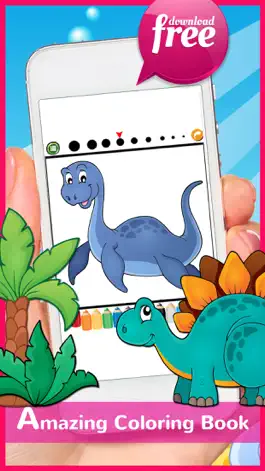 Game screenshot DinoArt Dinosaurs Coloring Book For Kids & Toddler hack