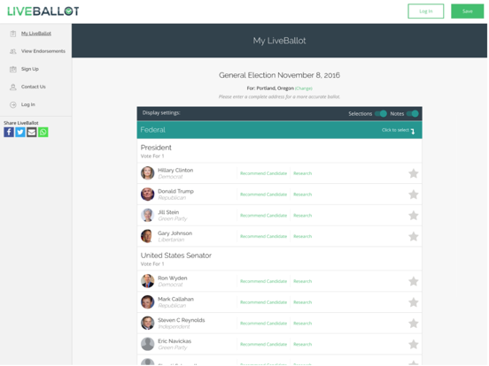 App screenshot