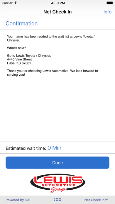 How to cancel & delete Net Check In Lewis Automotive from iphone & ipad 3