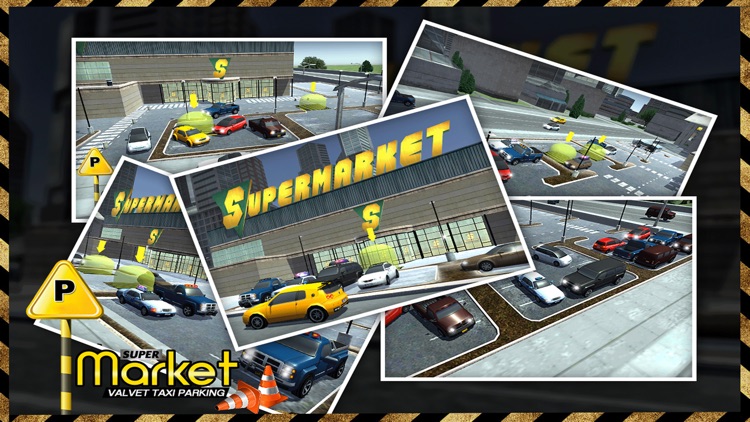 Taxi Driver 3D Simulator - Supermarket Parking